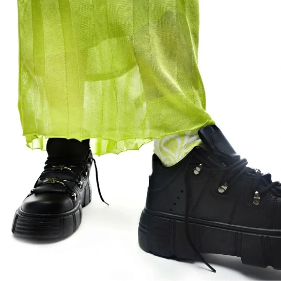 KOI Rimo Core Chunky Black Trainers Goth Rock Sz 9 NIB - Picture 11 of 13